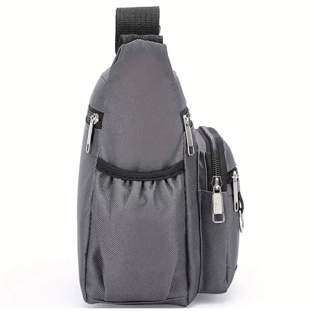 NWT Large Capacity Spacious Multi-Layer shoulder sling Nylon Bag with Zipper Bag